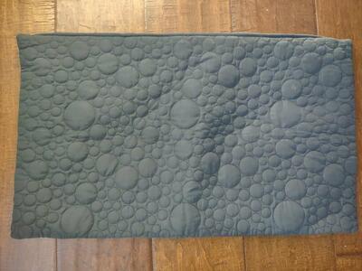 Black 15x26 Decorative Pillow Cover, Circle Design