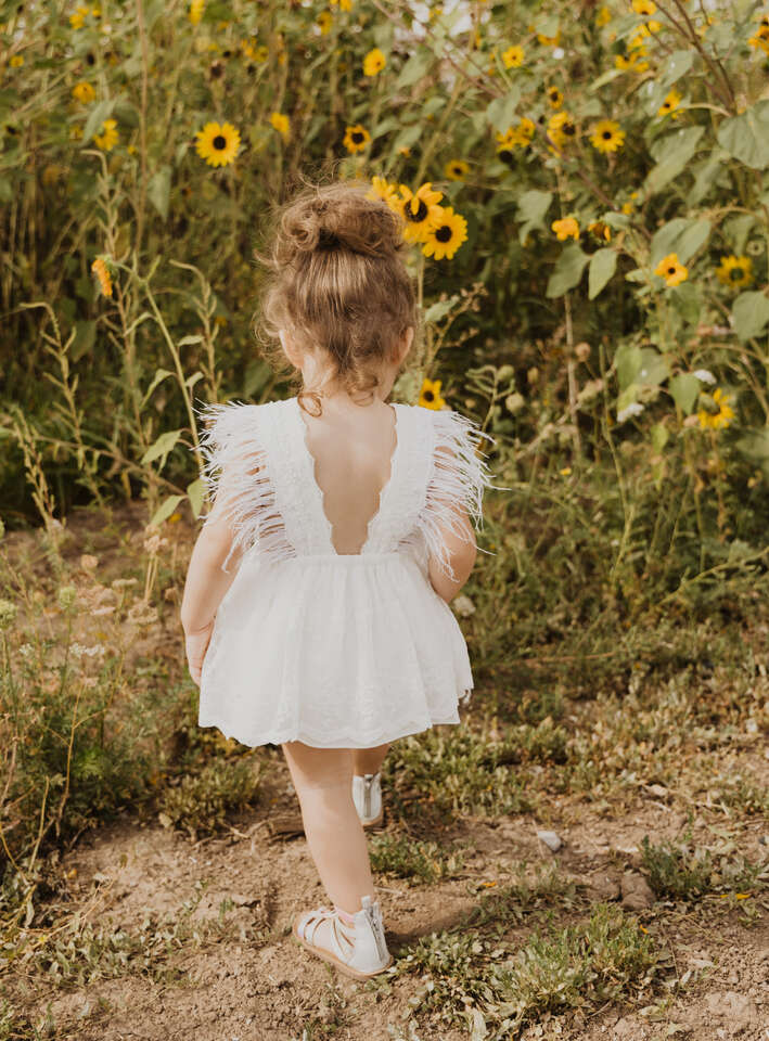 Baby Girl 18-24 M White Lace Romper w/ Tags