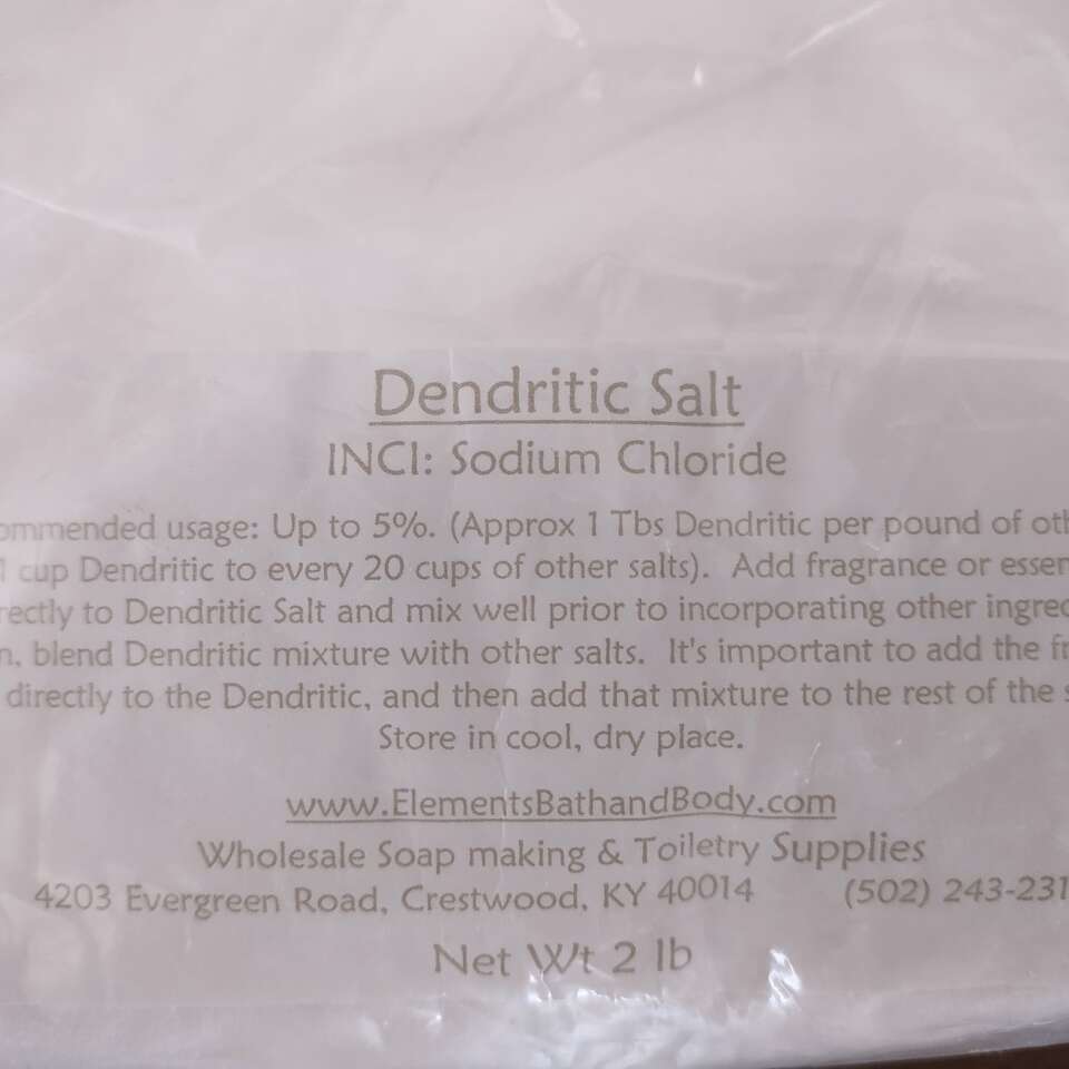2lbs Dendritic Salt Cosmetic Grade for Scent Salts
