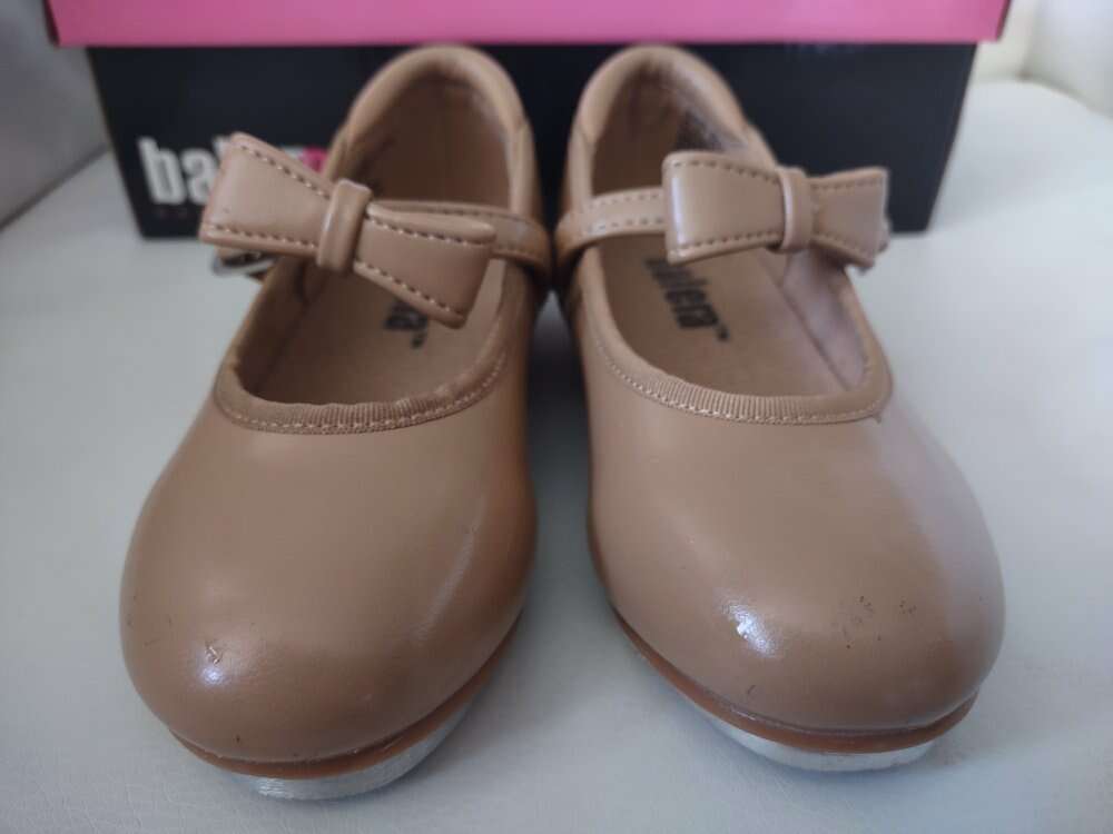 Girls 10CM Balera Mary Jane Tap Shoe Caramel Beige