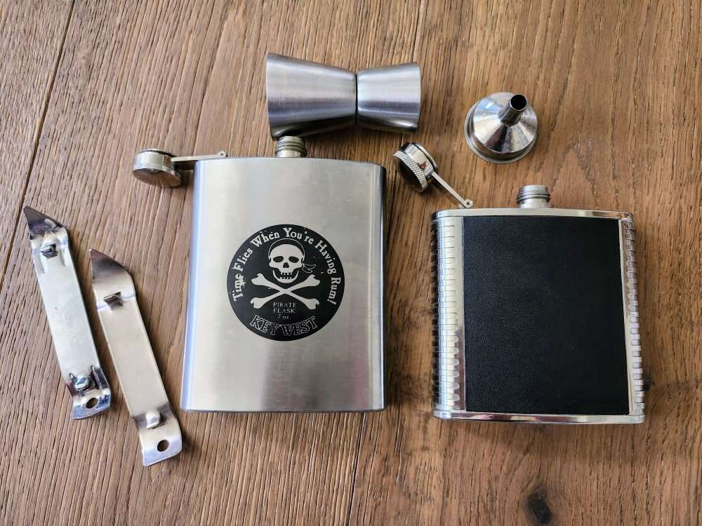 Hip Flask Bar Set Bottle Openers Jigger Funnel