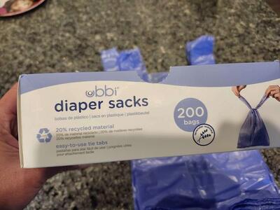 Ubbi Disposable Diaper Sacks, 85 Lavendar Scented