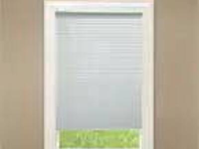 Cordless Room Darkening 1 in. Vinyl Mini Blind for Window or Door - 65 in. W x 72 in. L