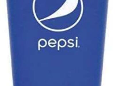 6-Pepsi Restaurant Blue Plastic Tumblers Cups 16 oz
