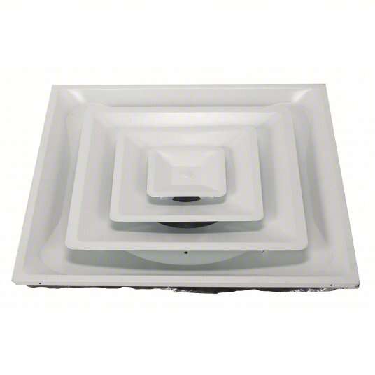 Diffuser: Ceiling/Wall, 23 3/4 in H, 23 3/4 in W, Surface Mount