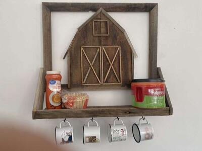 Handmade Wooden Shelf Wall Hanger