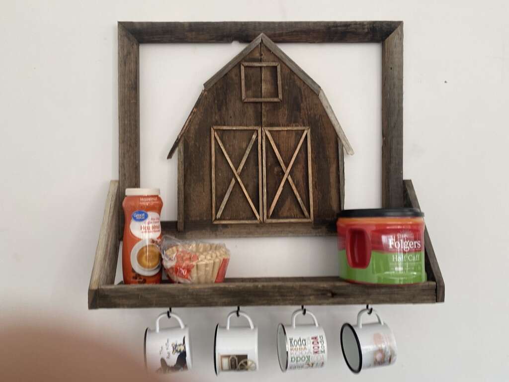 Handmade Barnwood Barn Art shelf