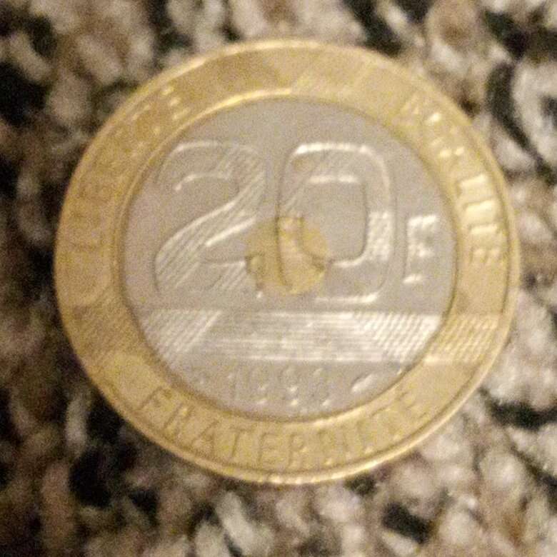 1993 20 franc France coin