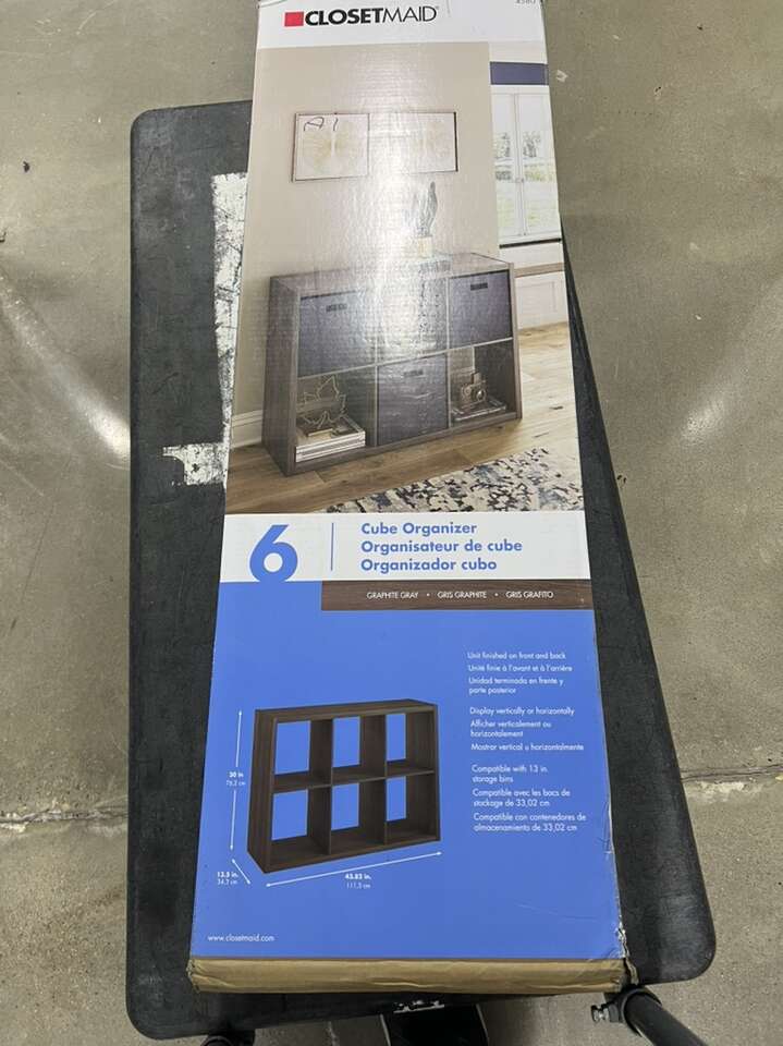ClosetMaid Decorative 6 Cube Open Display NEW