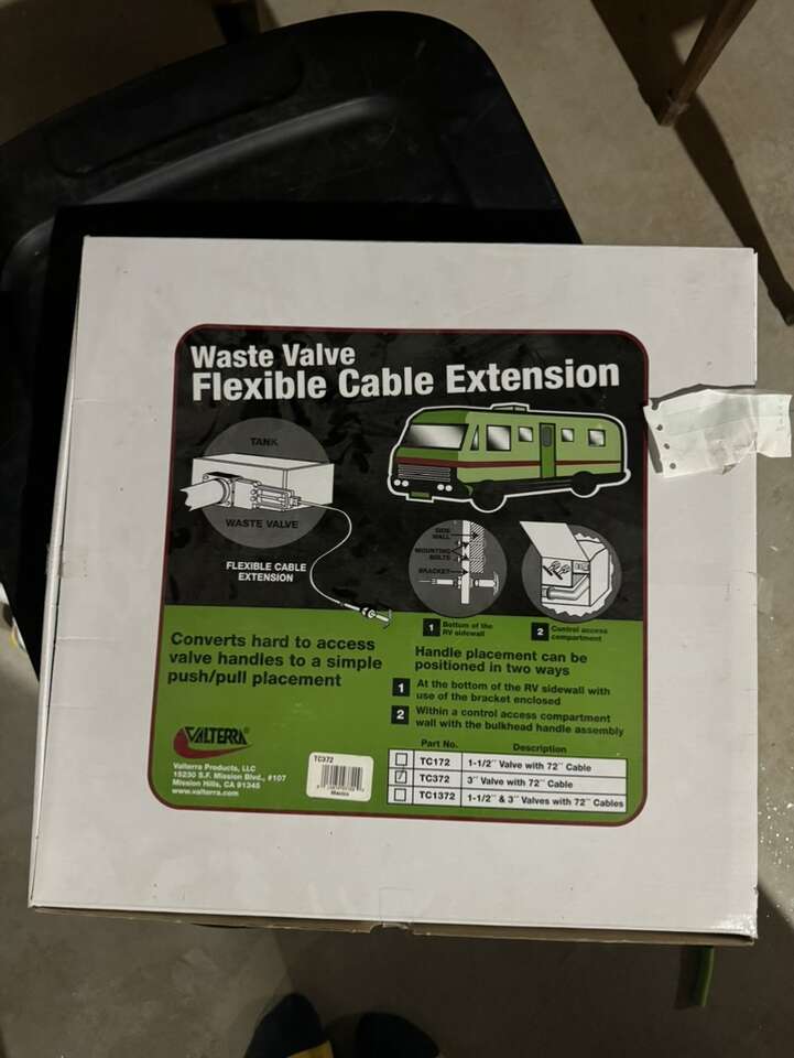 Valterra 3in Valve With 72in Pull Cable