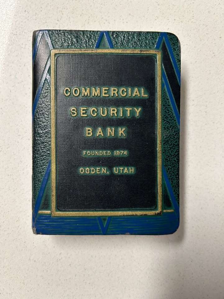 Vintage metal Commercial Security Bank - toy bank