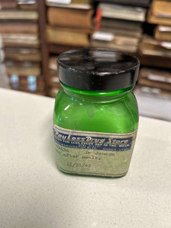 Payless Drug Store RX bottle (green)