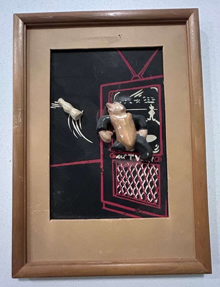 Vintage sports art created in Ogden, Utah
