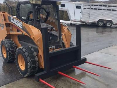 4 Spear Bale Fork With Extendable Backrest