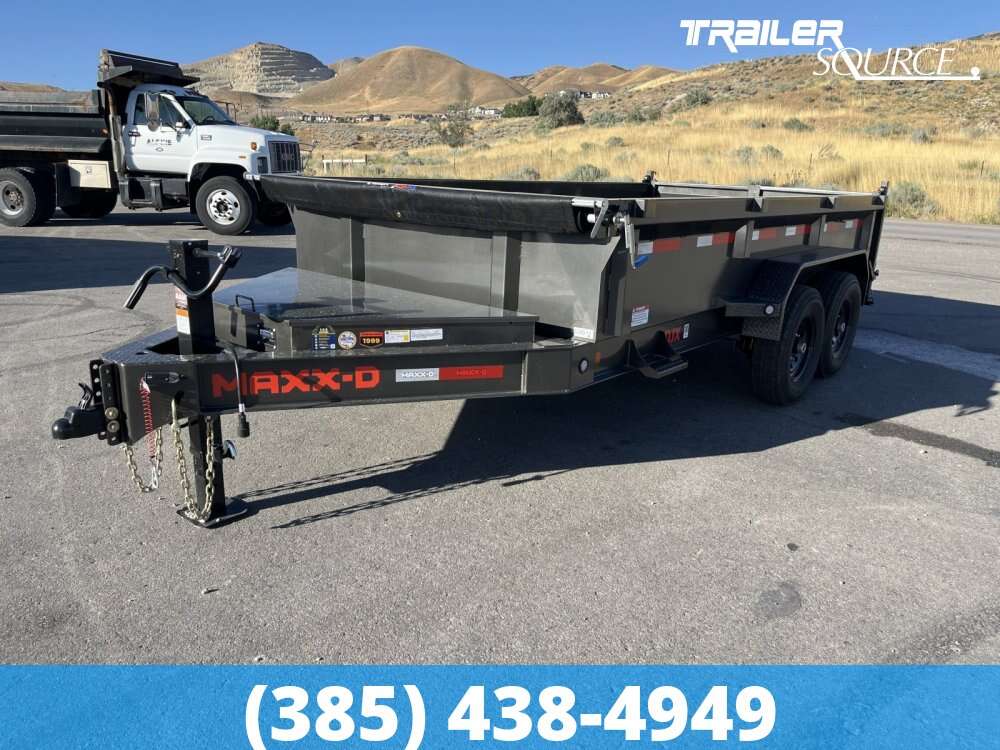 7x14 Maxx-D DJX Dump Trailer - 24" Sides - 15K GVWR