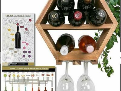 ACACIA WOOD WINE RACK
