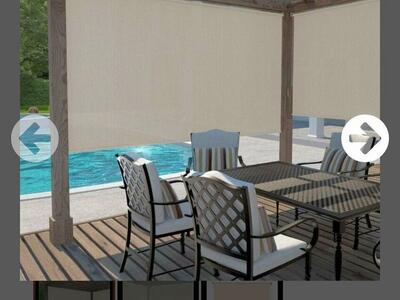 Coolaroo 96x 72 Crank Operated Beige Roller Sun