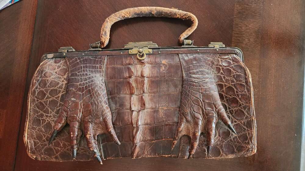 1930 1940 Crocodile Purse Highly Collectable