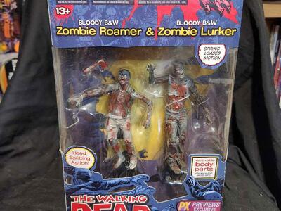 The Walking Dead Comic Book Series 1 Bloody B&W Zombies PX Exclusive