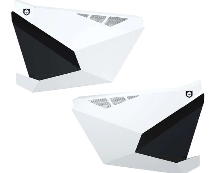 New Pro Armor Aluminum Doors White