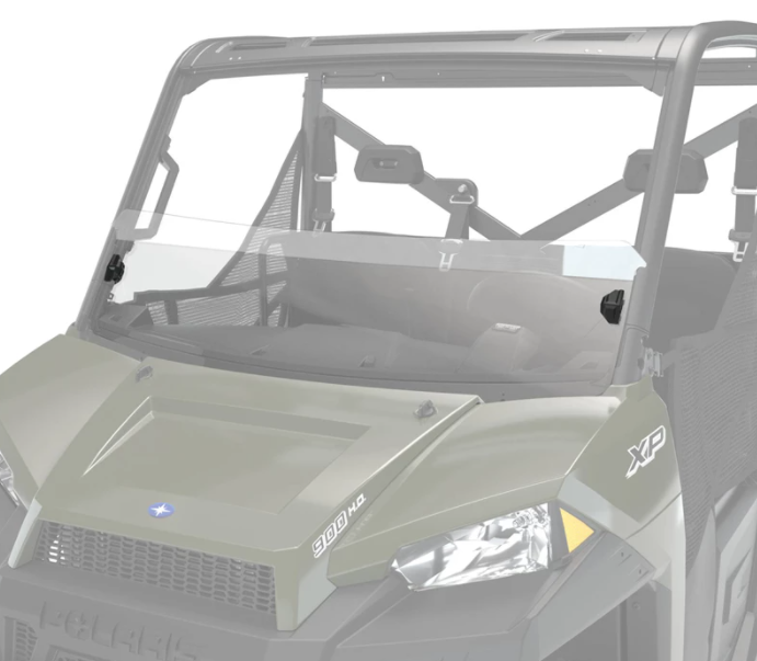 OEM Polaris Ranger Clear Poly Half Windshield