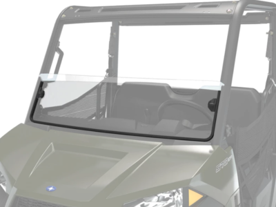 OEM Polaris Ranger 570 Poly Lock & Ride Half Windshield