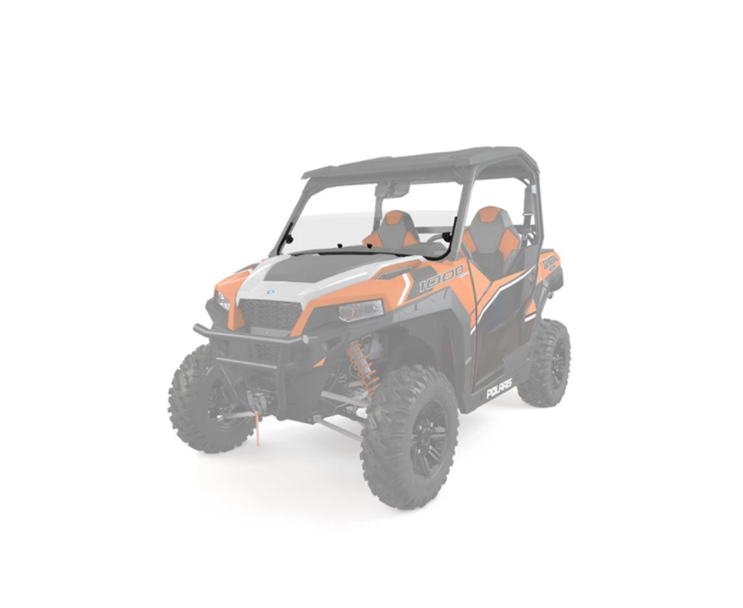 OEM Polaris General Lock & Ride Poly Half Windshield