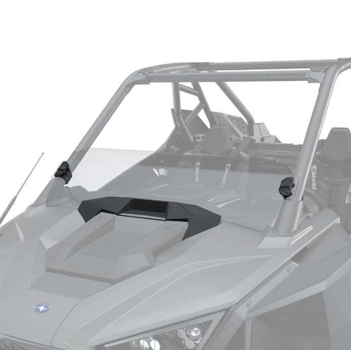 OEM Polaris RZR Lock & Ride Hard Coat Poly Half Windshield