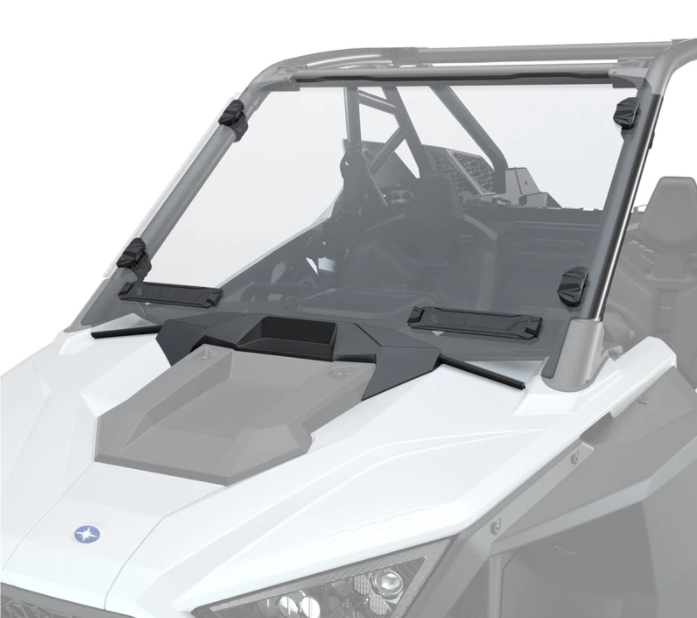 OEM Polaris RZR Lock & Ride Hard Coat Poly Full Vented Winshield