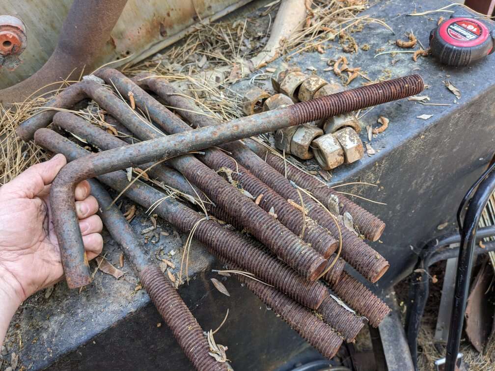 1 inch concrete anchor bolts L foundation framing