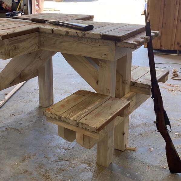 Gun Range Shooting Bench