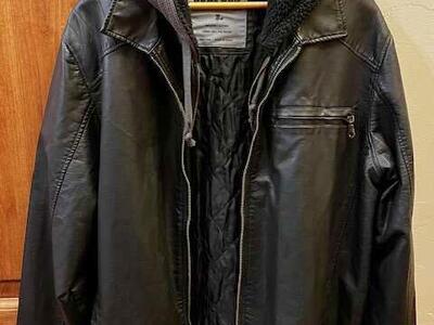 Imitation Black Leather Jacket