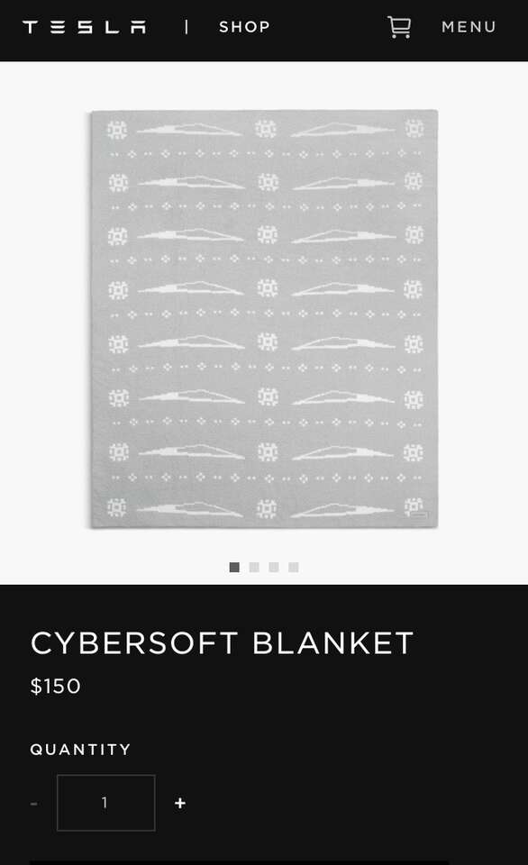 Tesla Cybersoft Blanket - Cybertruck