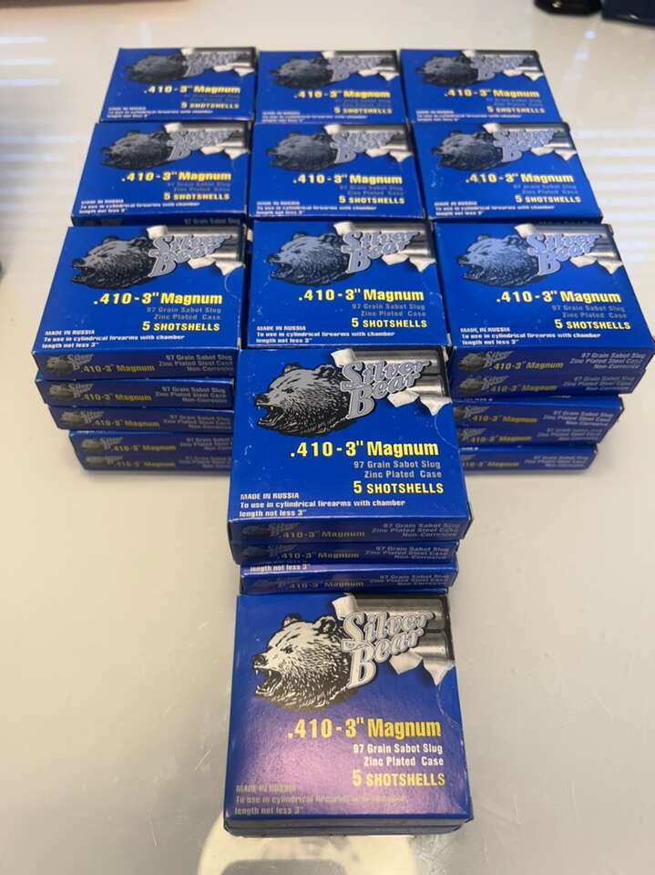 200 .410 Shotgun Shells 3 Inch Magnum Sabot Slug