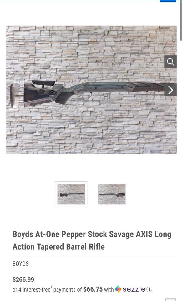 Boyds Thumbhole Stock For Savage Axis Long Action