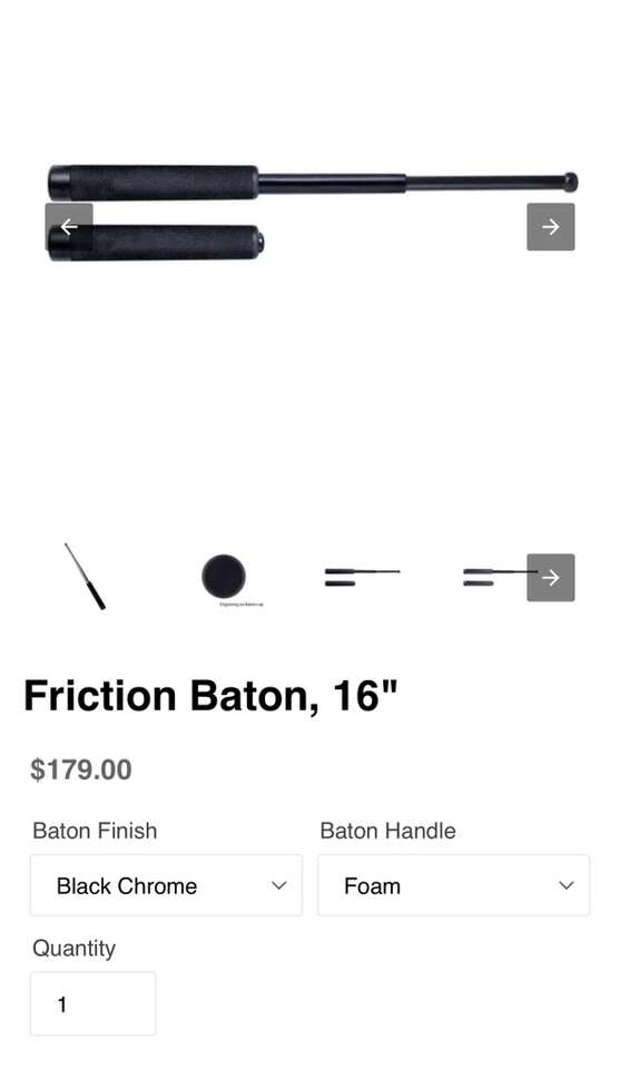 New ASP Friction Loc Police Baton 52211