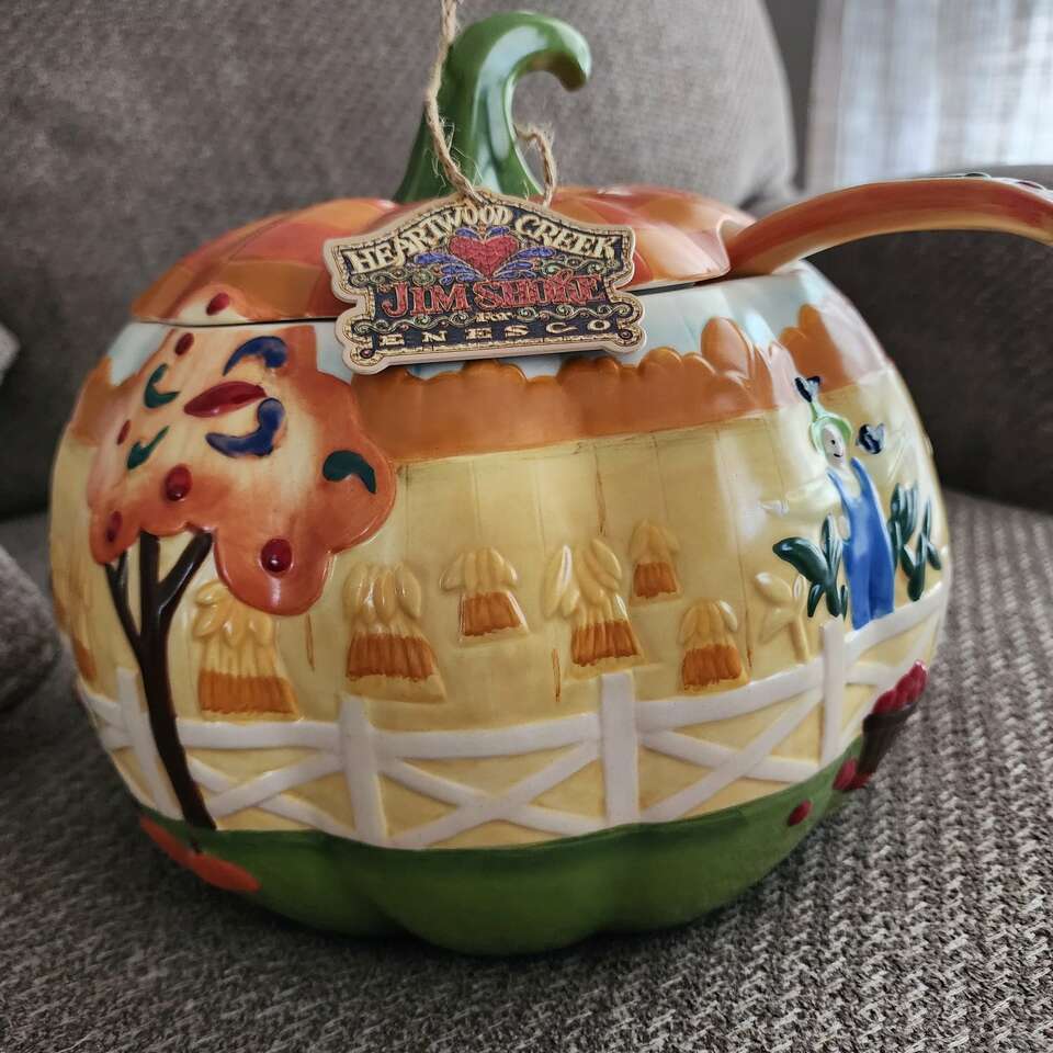 Jim Shore Heartwood Creek Pumpkin Soup Tureen