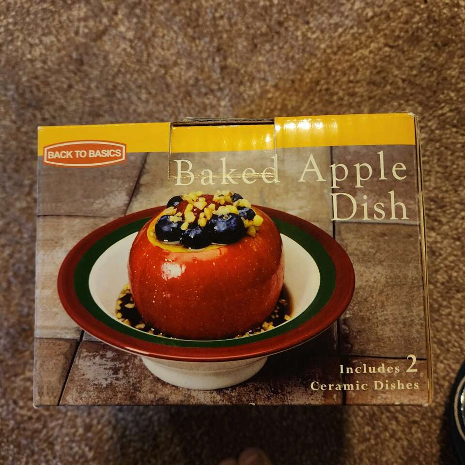 Apple Baker Dishes Set