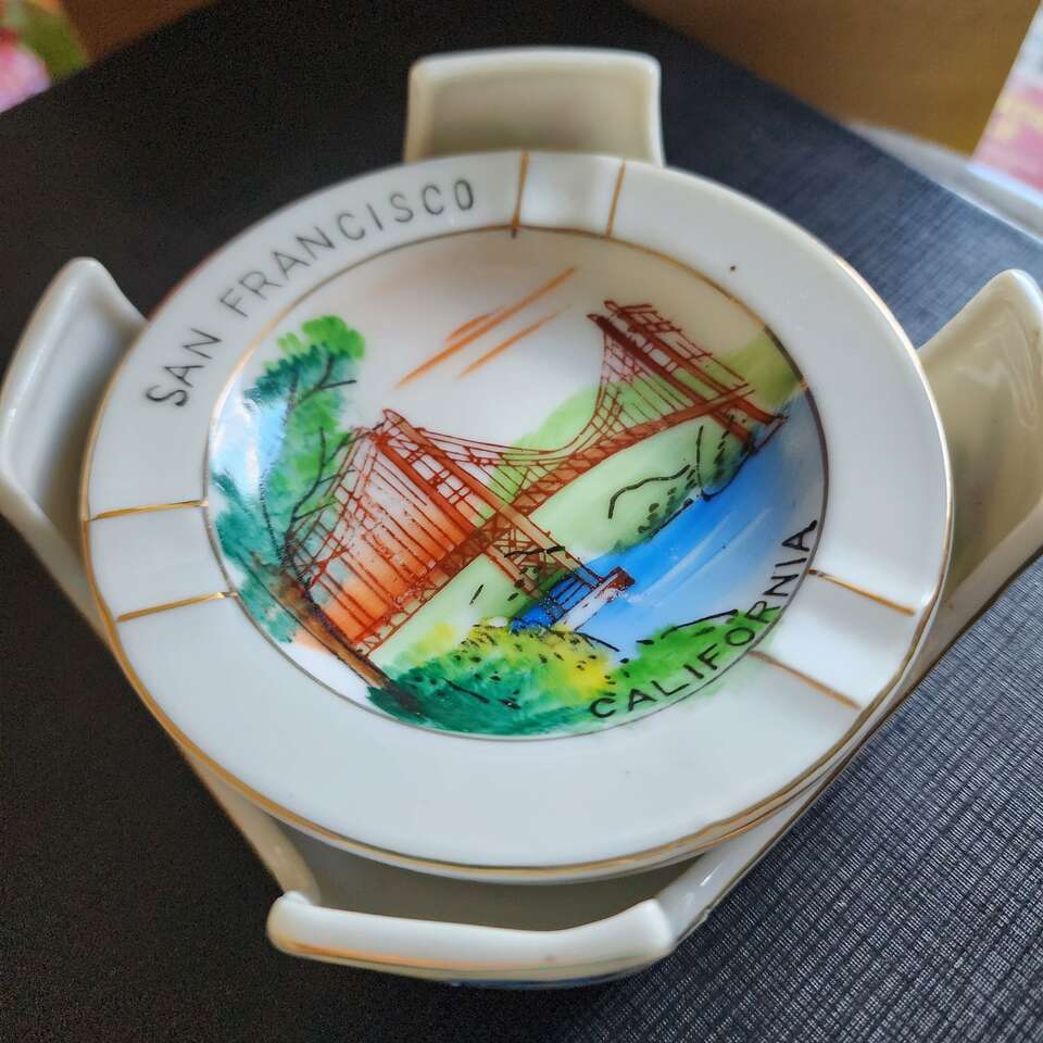 Vintage Ashtray Set Made In Japan