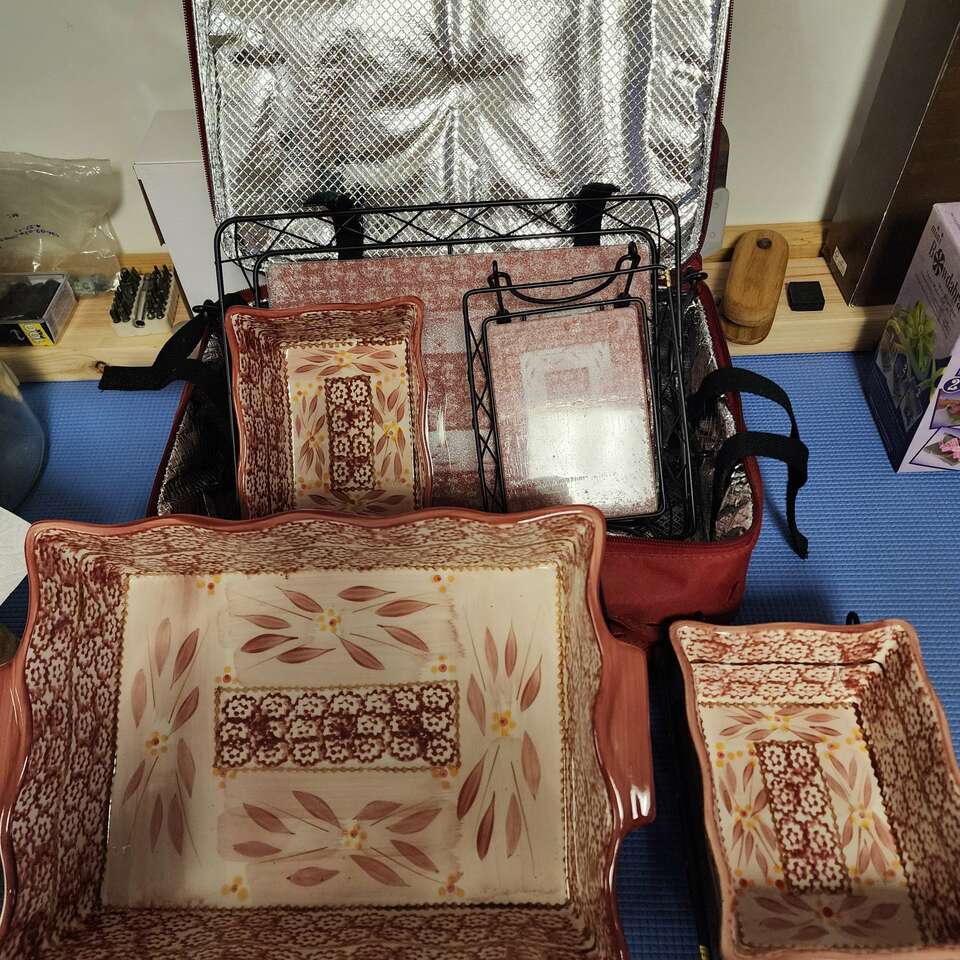 Temptations Cranberry 10 Piece Casserole Set