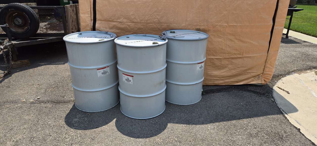 55 gallon Open Top Food Grade metal steel drum barrels