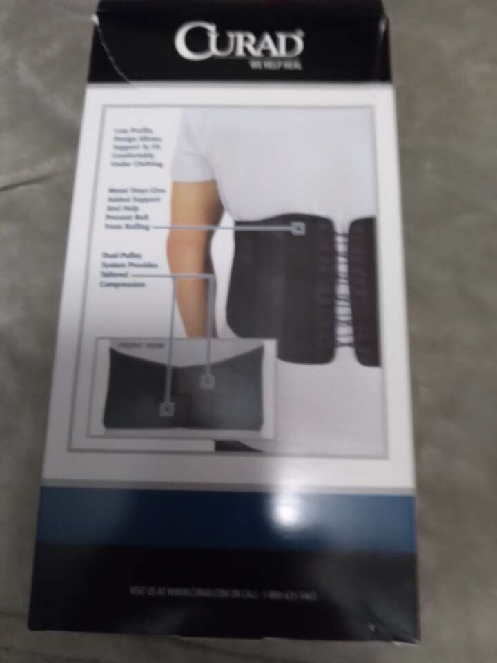 CURAD BACK SUPPORT WITH DUAL PULLEY SYSTEM L/XL