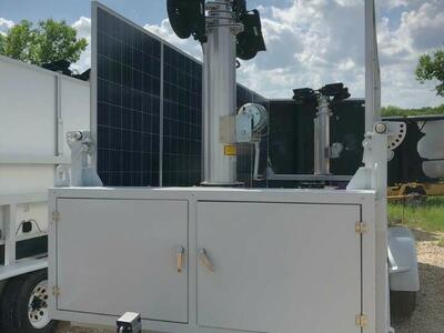 Mobile solar power trailer (off-grid power)