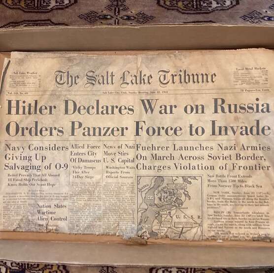 Vintage Salt Lake Tribune Newspaper June 22 1941