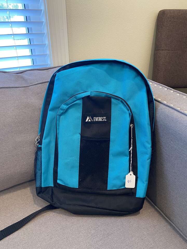 Blue backpack
