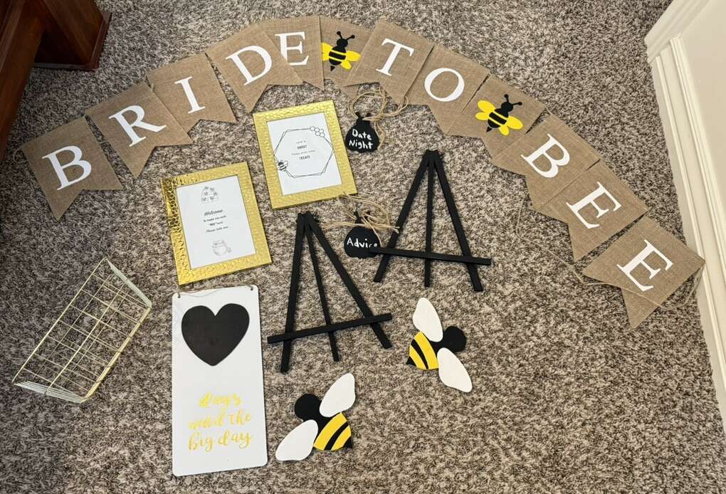 Bride To Bee bridal shower decor