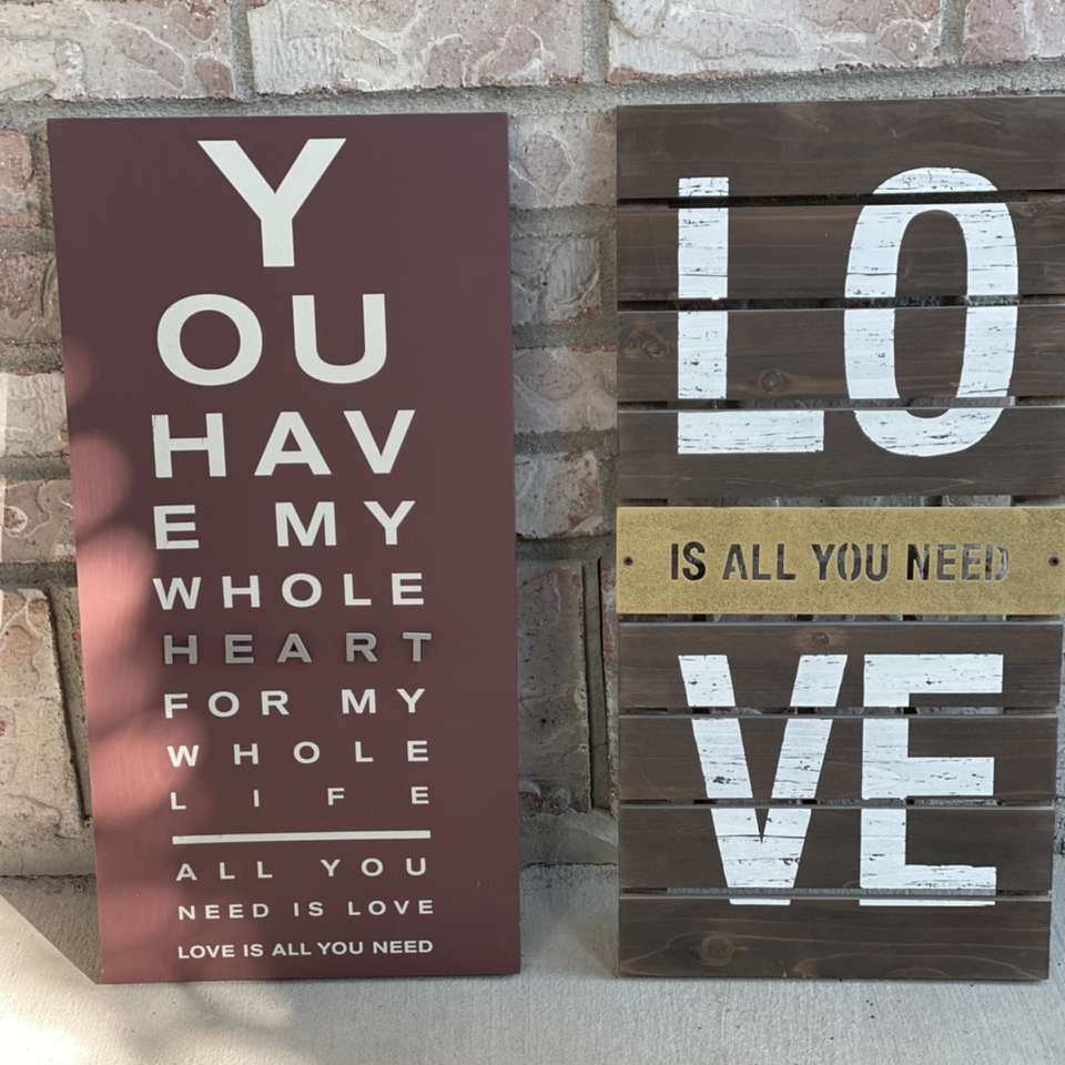 “Love” Wall Hangings