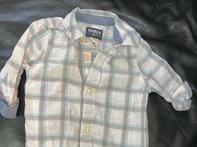 Easter!! Dress Shirt Onesie For Baby Boy 12 Mo.