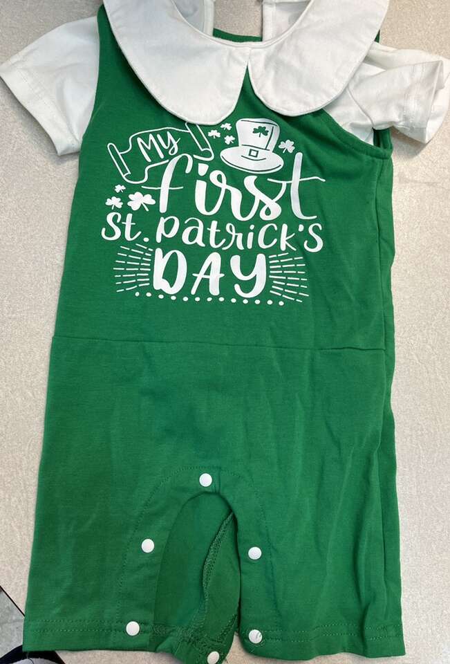 Baby My First St. Patrick’s Day Outfit 6-9 mo.