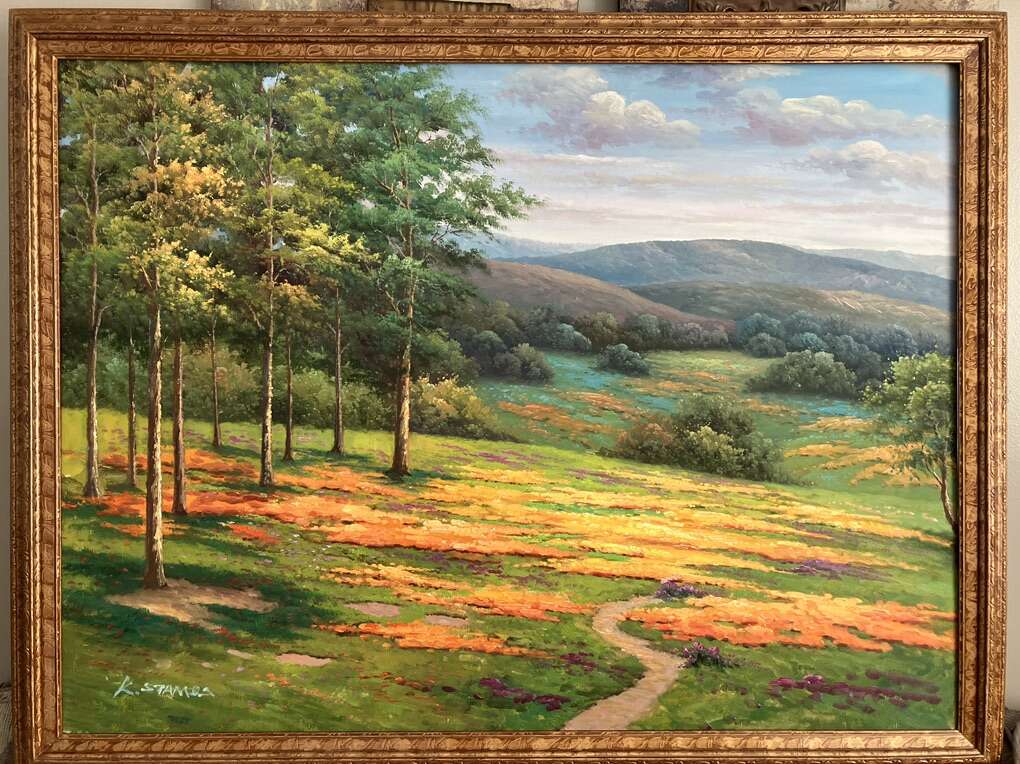 Beautiful Painting Outdoors & Mountains